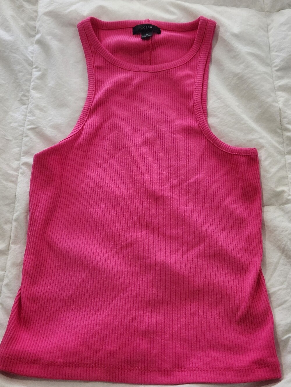 J.Crew sz S favorite tank top in vintage rib pink